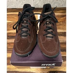 Ryka Catalyst Brown Leather Womens Athletic Shoes Size 8.5